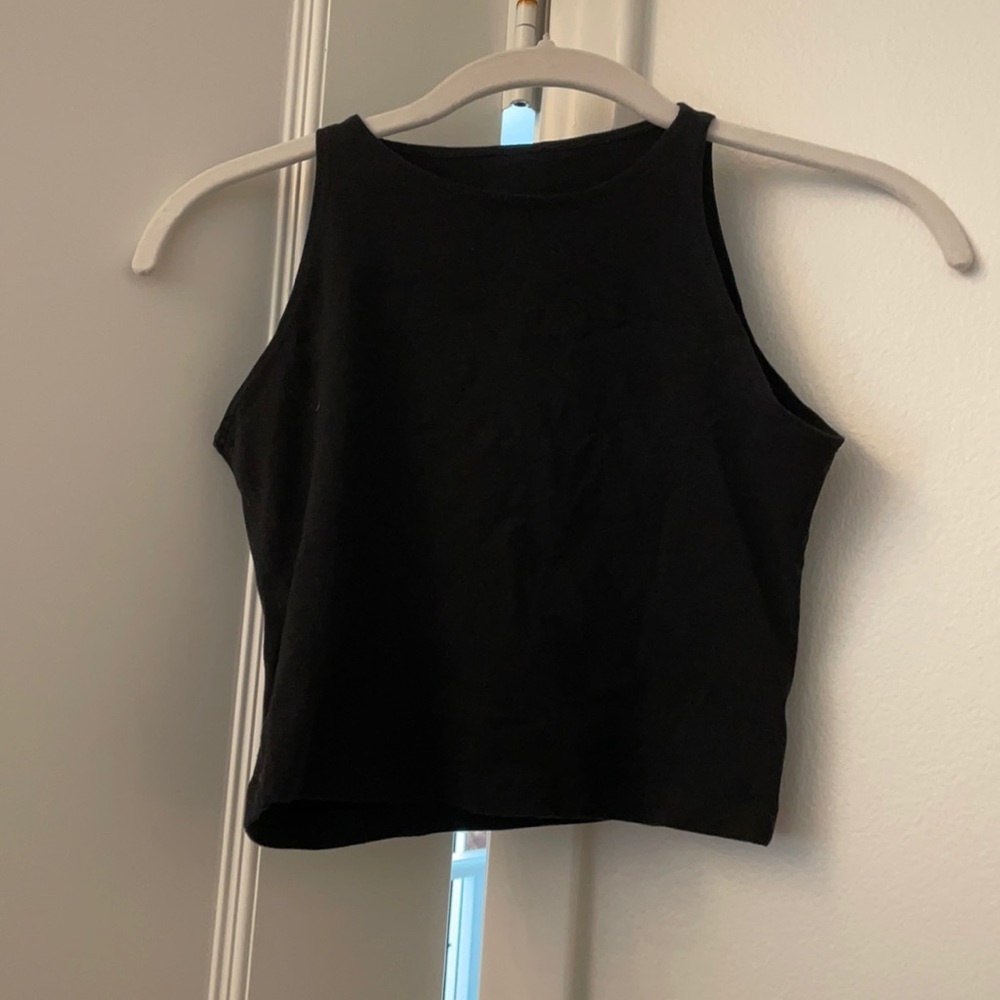American apparel black tank